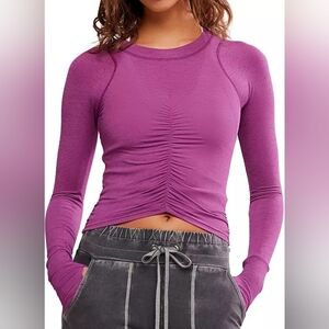 FP Movement‎ Tempo Ruched Hiker Performance Dopamine Dressing Long Sleeve| LG